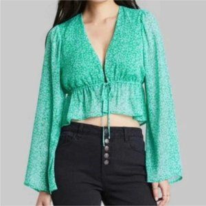 Wild Fable Bell Sleeve Top - NWOT
